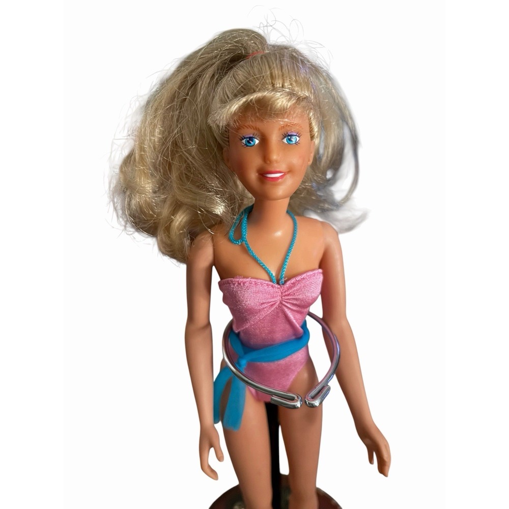 Vintage Maxie Doll Hasbro 12" Makin Waves 1987 Bathing Suit Blonde Blue Eyes
